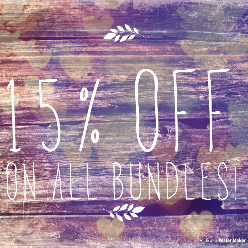 15% off on all bundles!